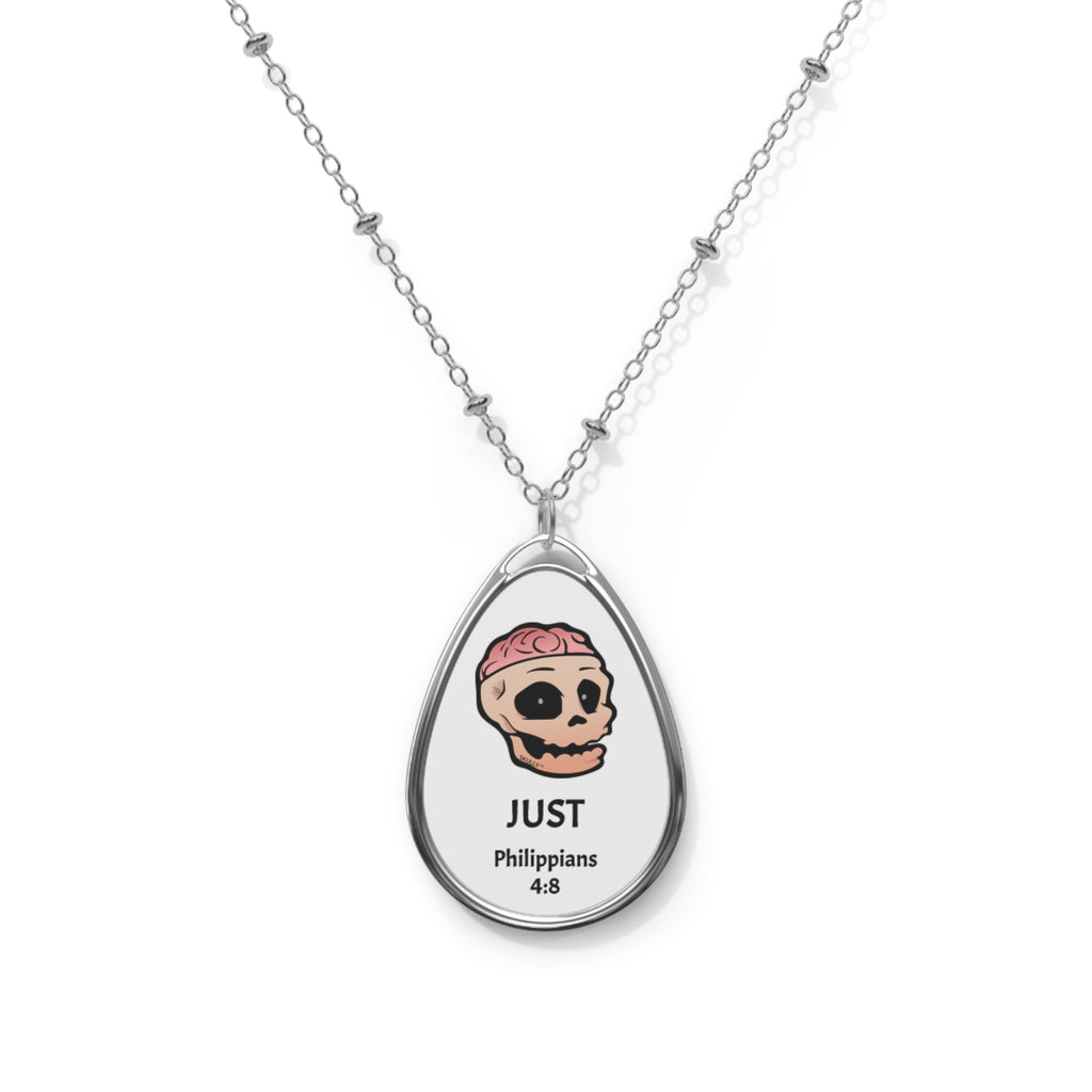 Oval "Just" Necklace