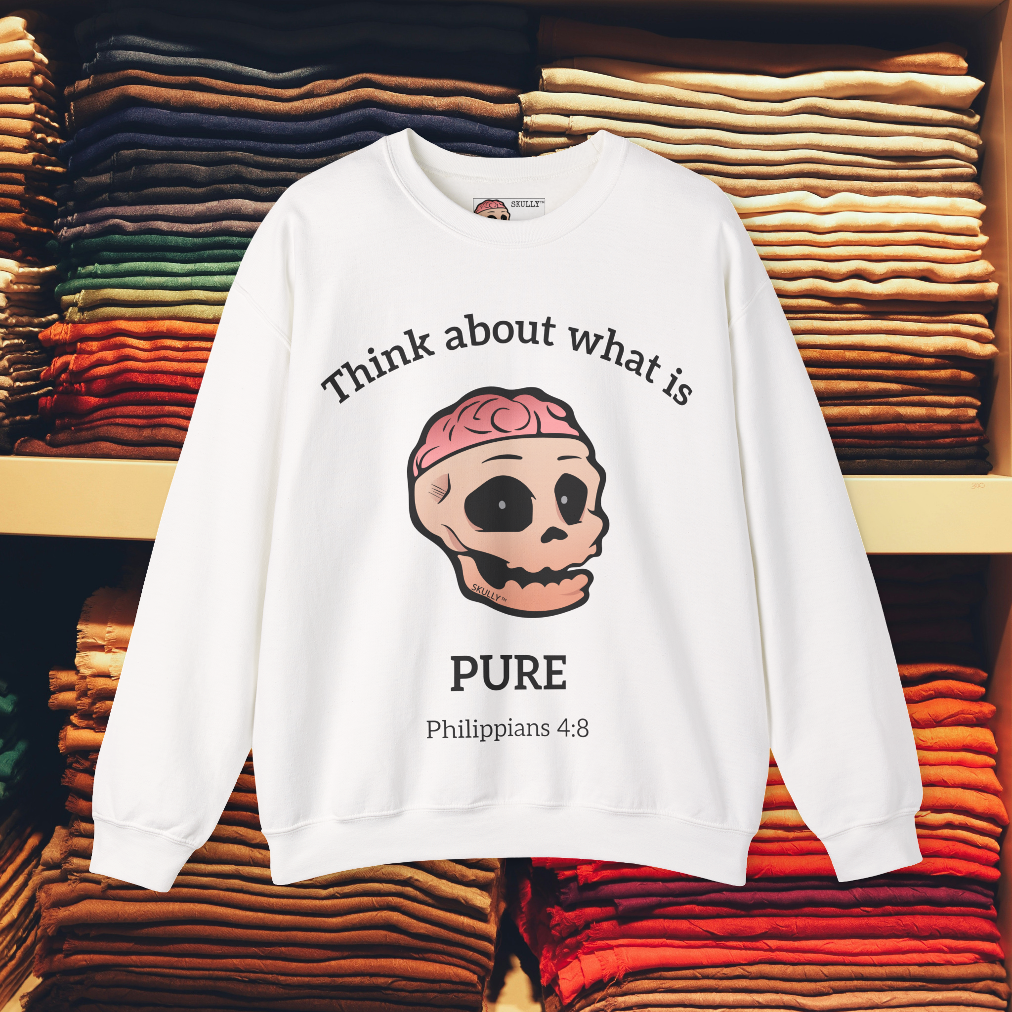 Front "Pure" Unisex Crewneck Sweatshirt