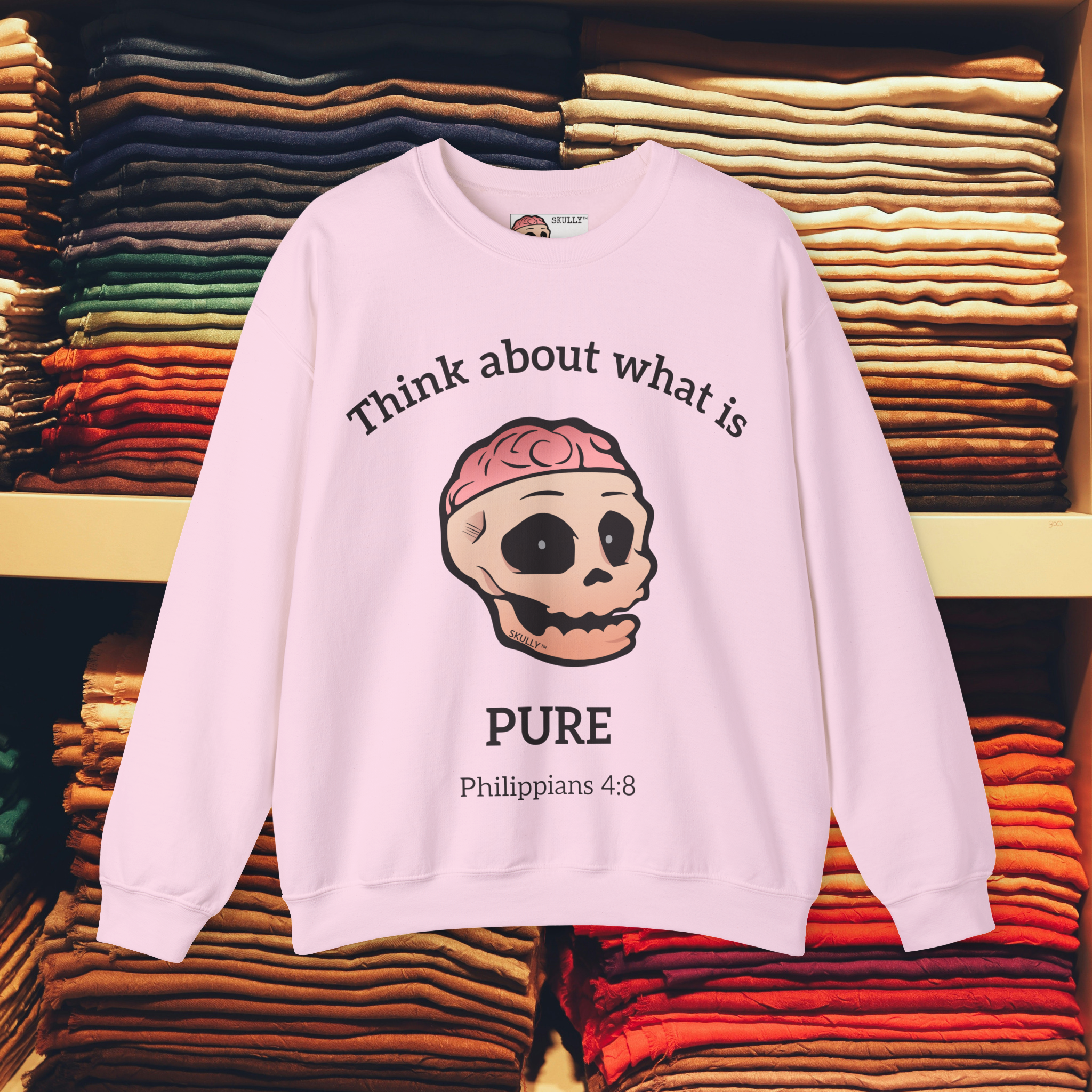 Front "Pure" Unisex Crewneck Sweatshirt