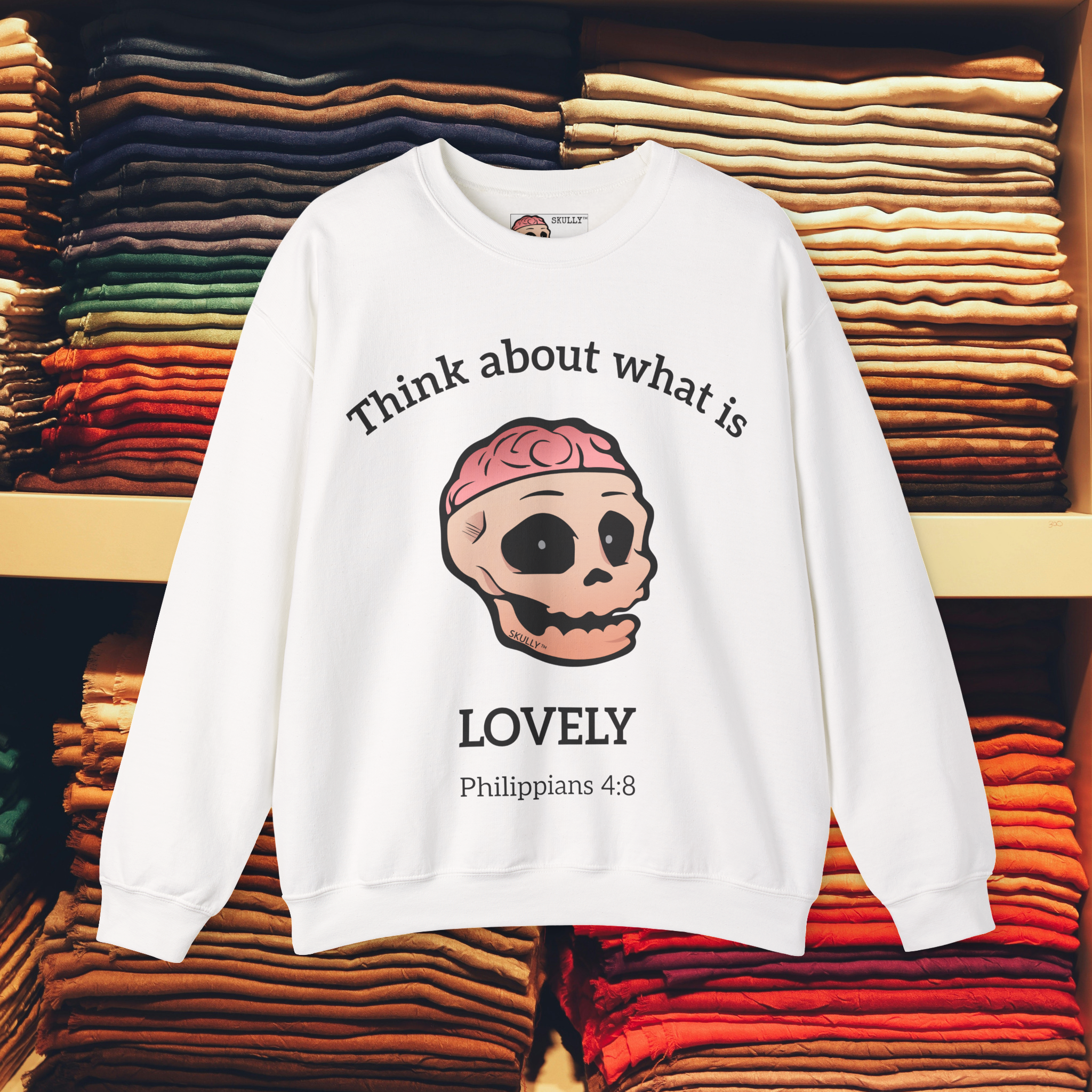 Front "Lovely" Unisex Crewneck Sweatshirt