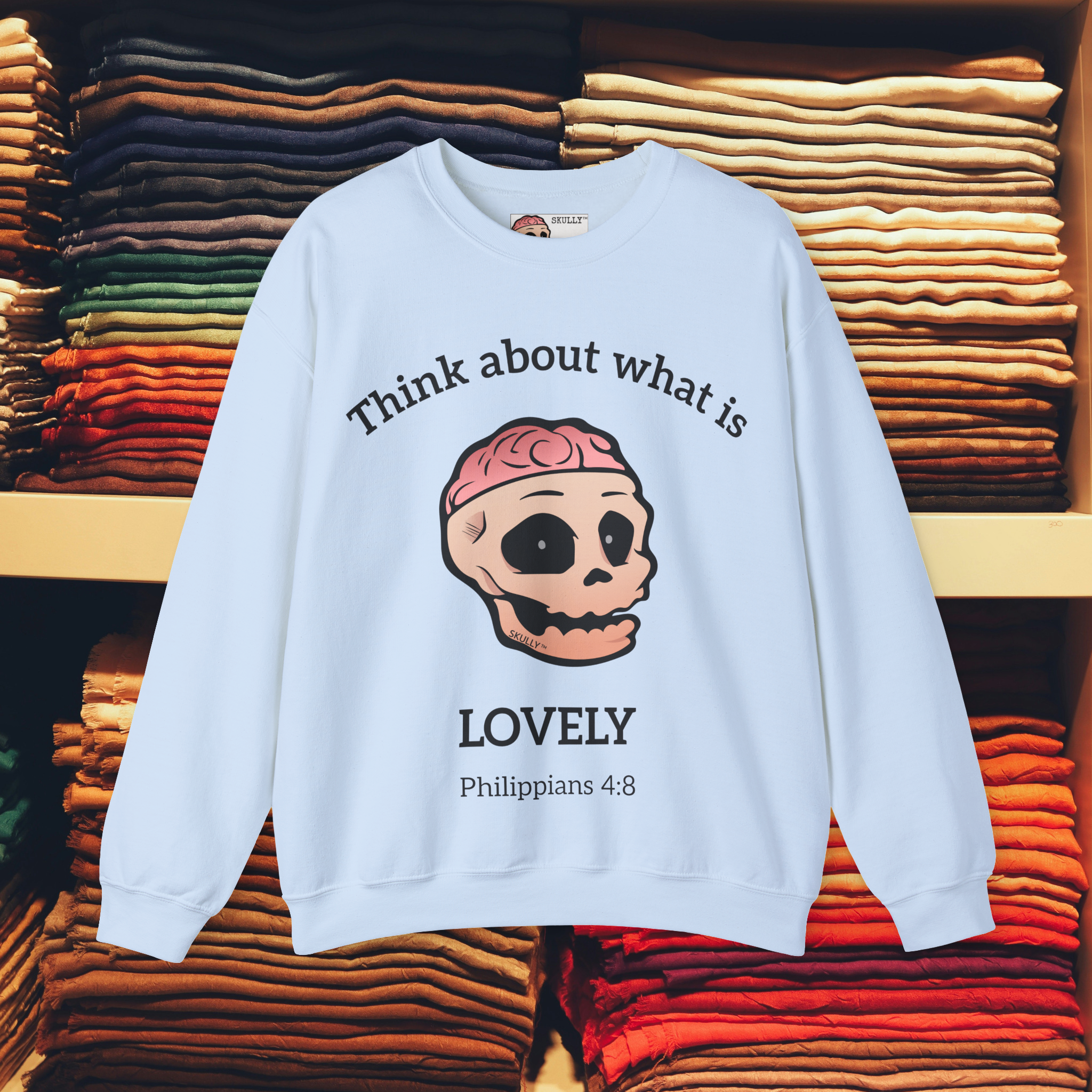 Front "Lovely" Unisex Crewneck Sweatshirt