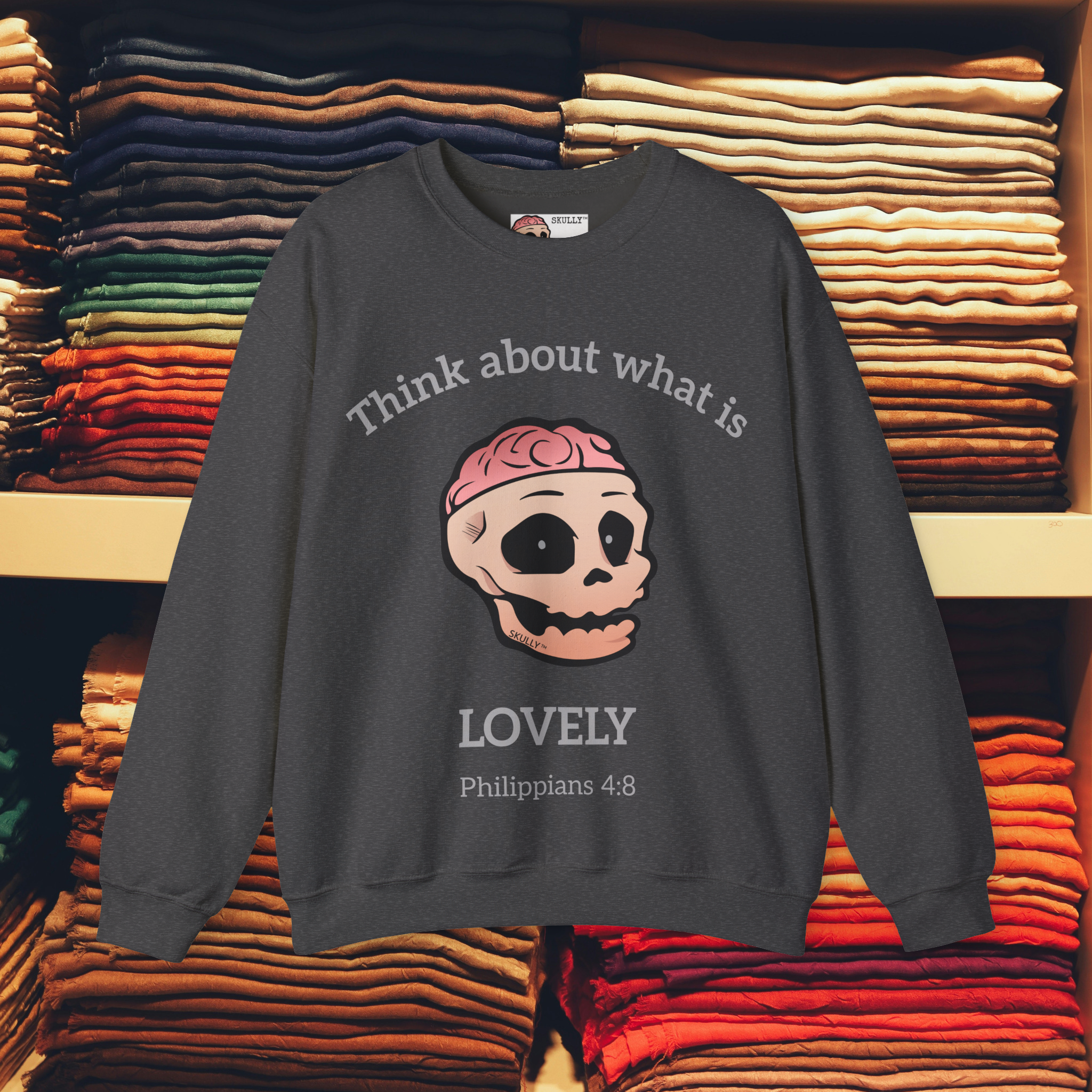 Front "Lovely" Unisex Crewneck Sweatshirt