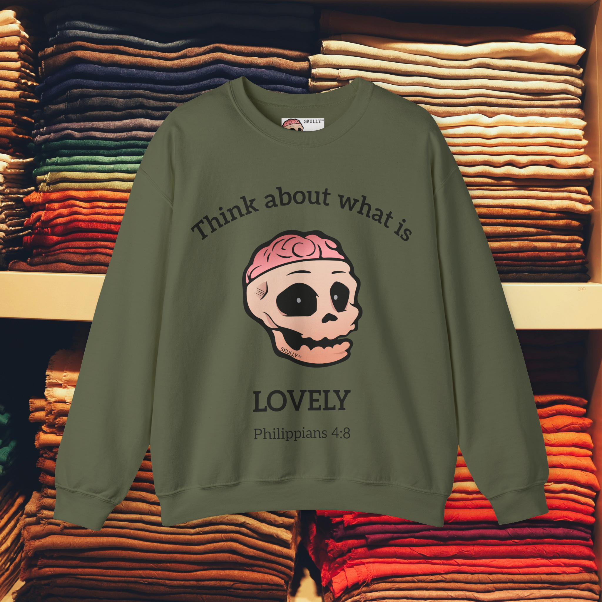 Front "Lovely" Unisex Crewneck Sweatshirt