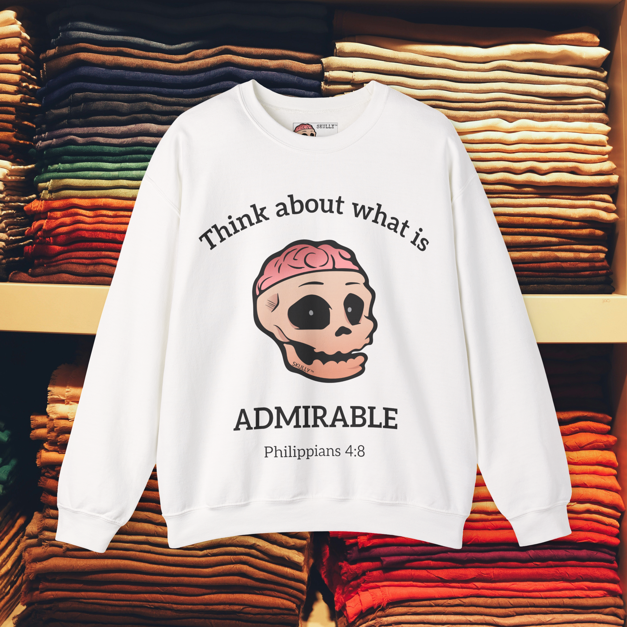 Front "Admirable" Unisex Crewneck Sweatshirt