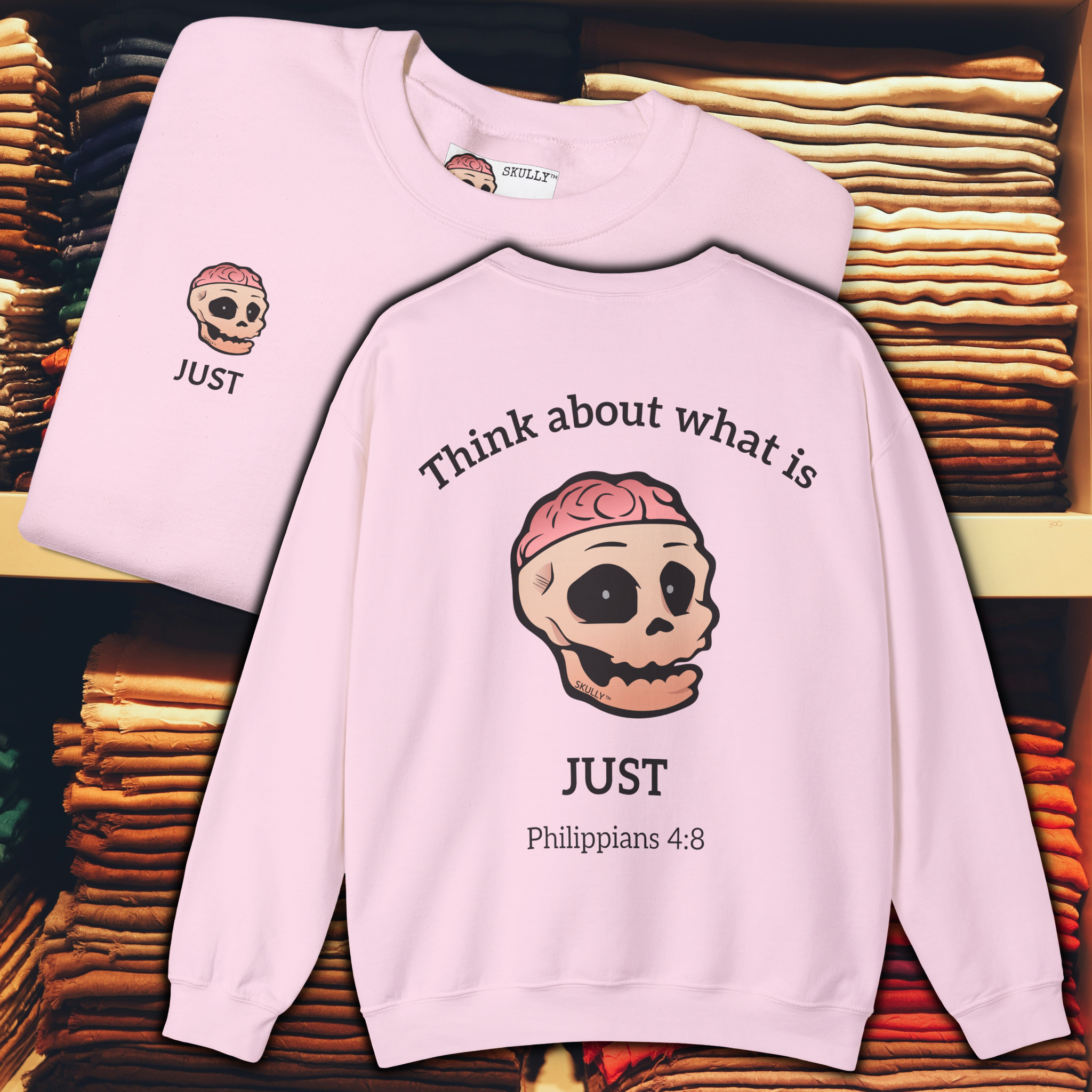 Back "Just" Unisex Crewneck Sweatshirt