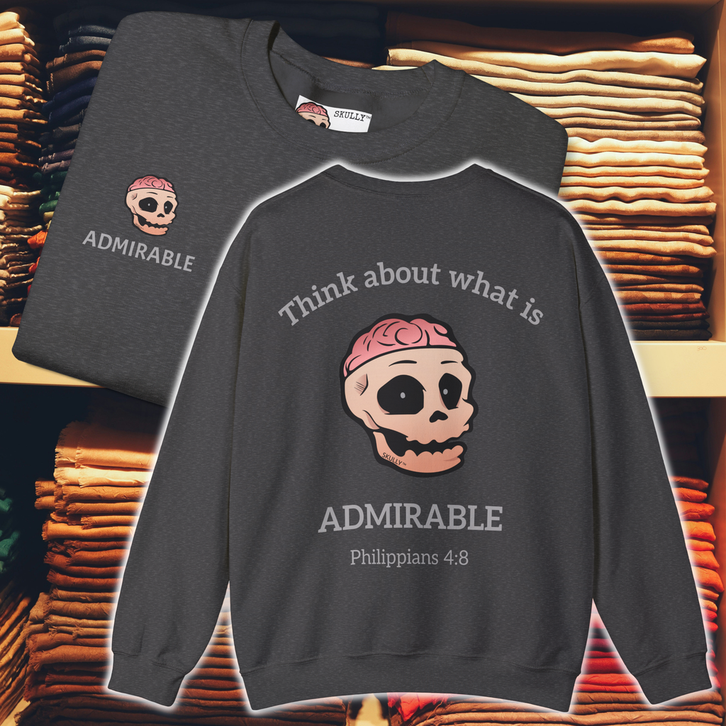 Back "Admirable" Unisex Crewneck Sweatshirt