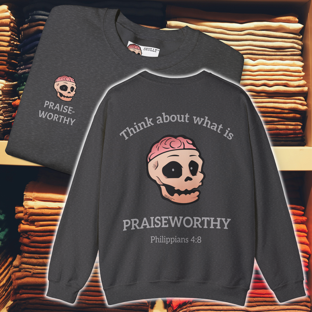 Back "Praiseworthy" Unisex Crewneck Sweatshirt