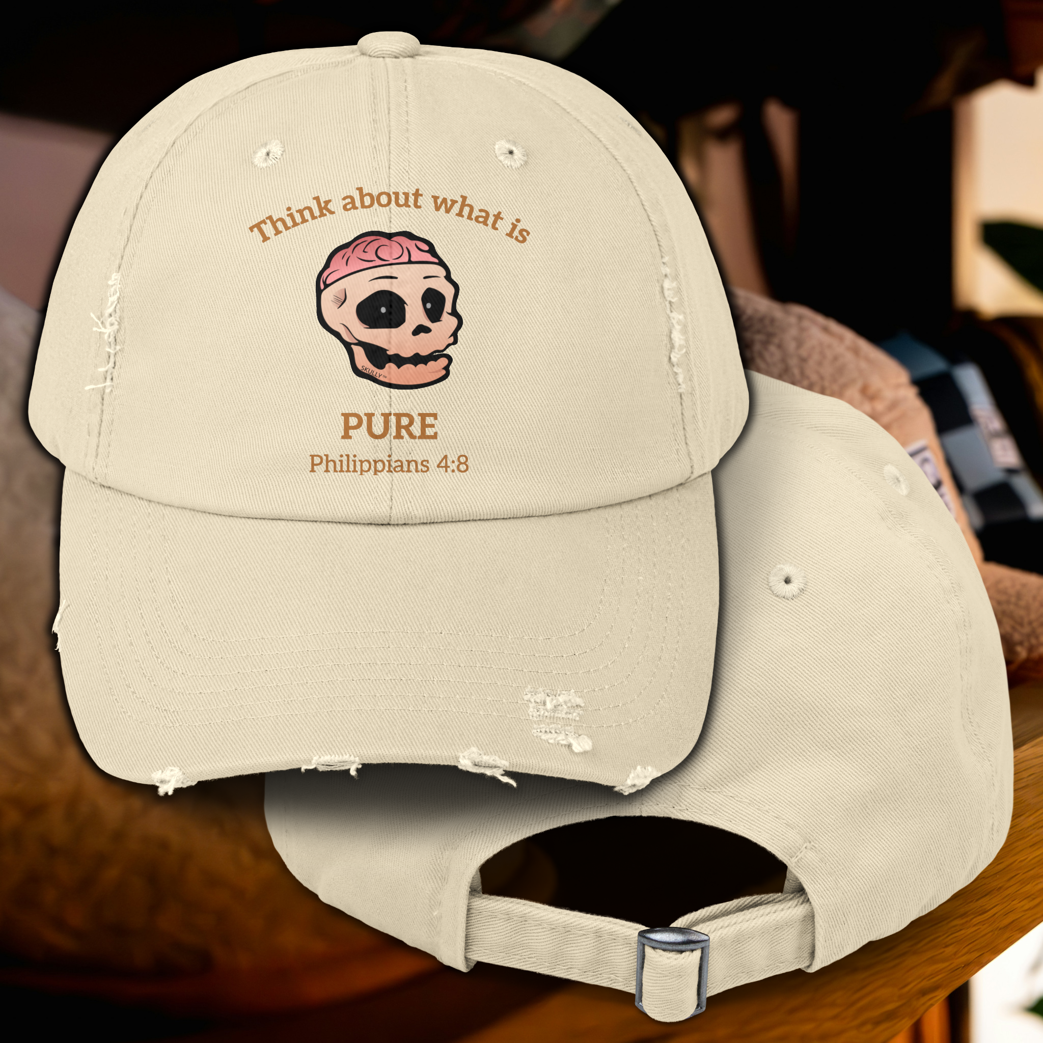 Skully "Pure" Distressed Baseball Cap