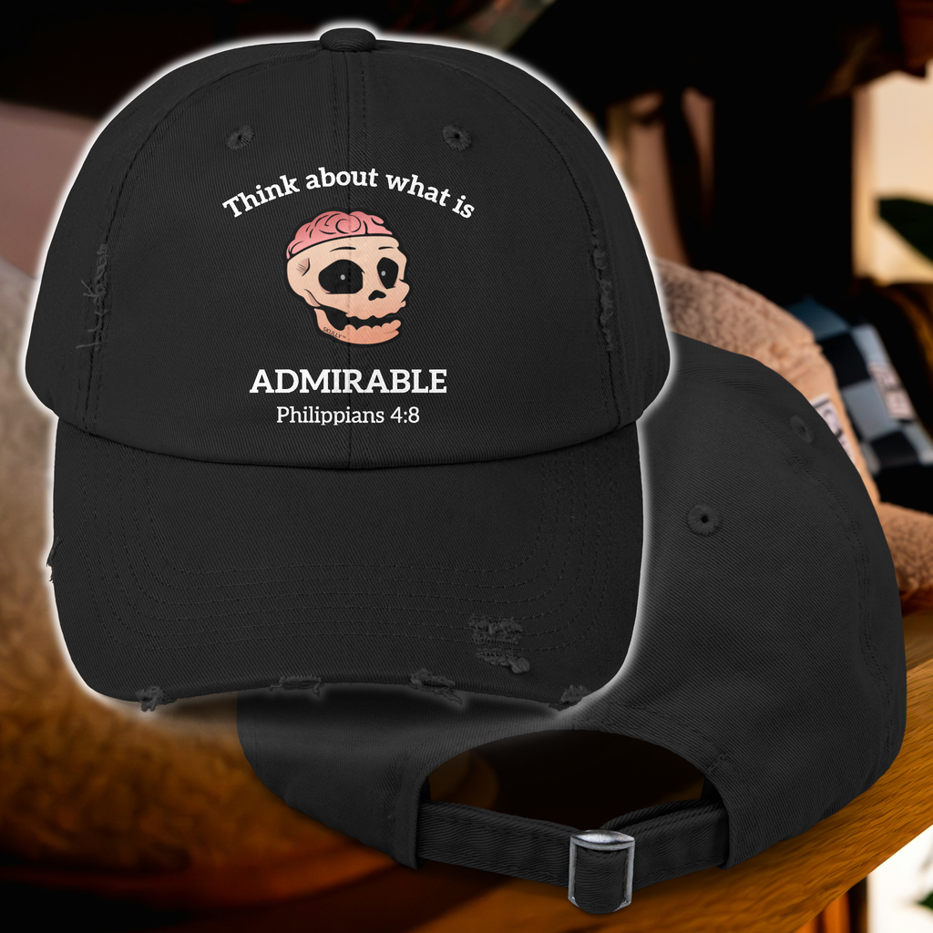 Skully "Admirable" Distressed Baseball Cap