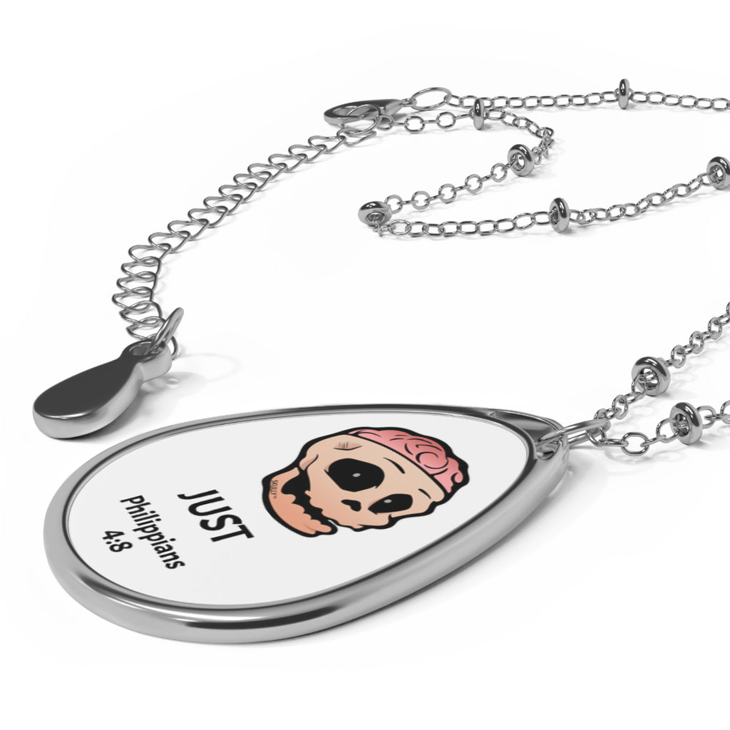 Oval "Just" Necklace