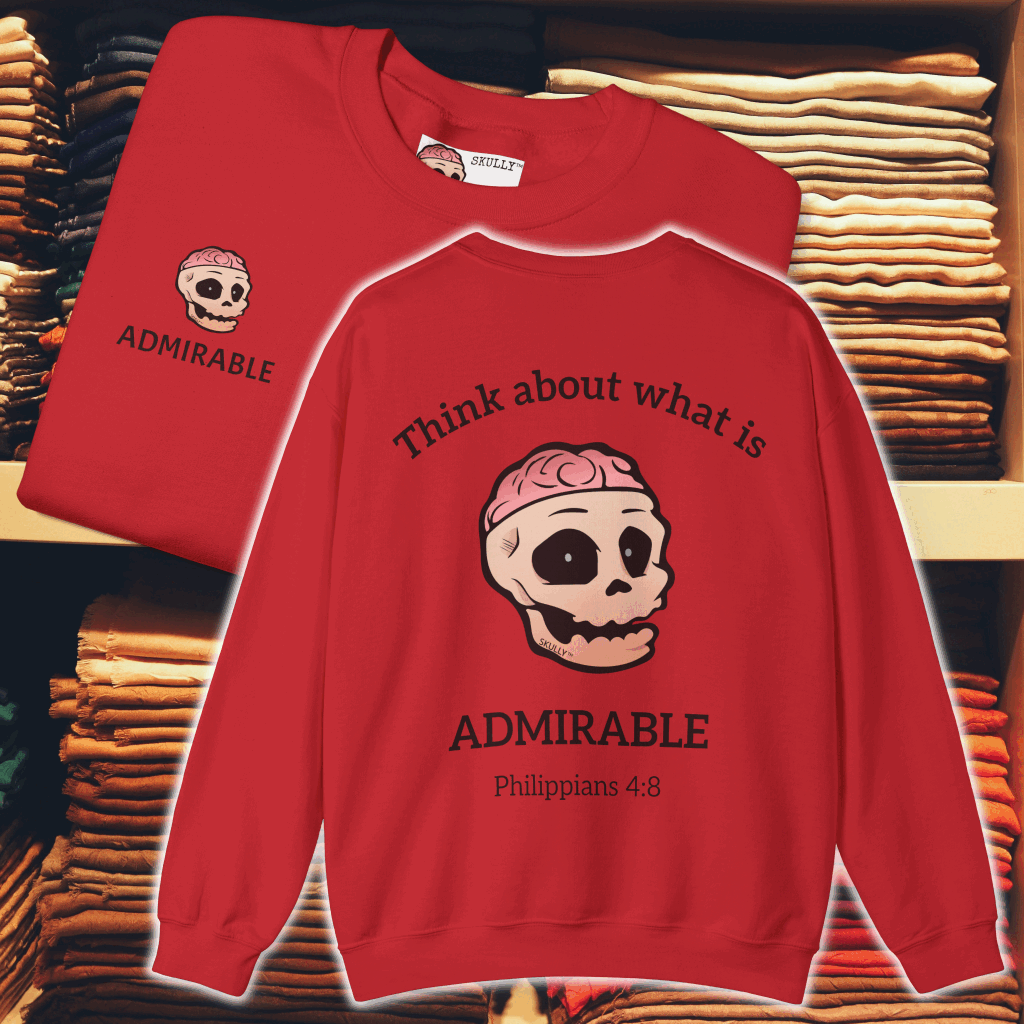 Back "Admirable" Unisex Crewneck Sweatshirt