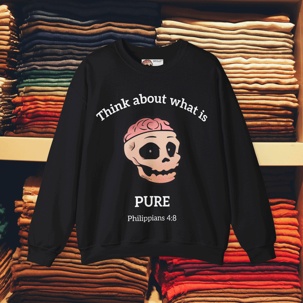 Front "Pure" Unisex Crewneck Sweatshirt
