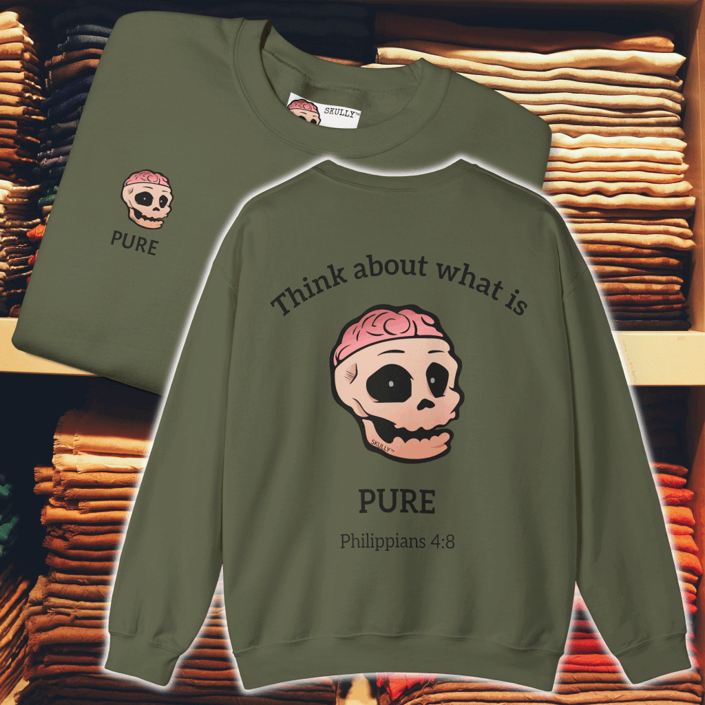 Back "Pure" Unisex Crewneck Sweatshirt